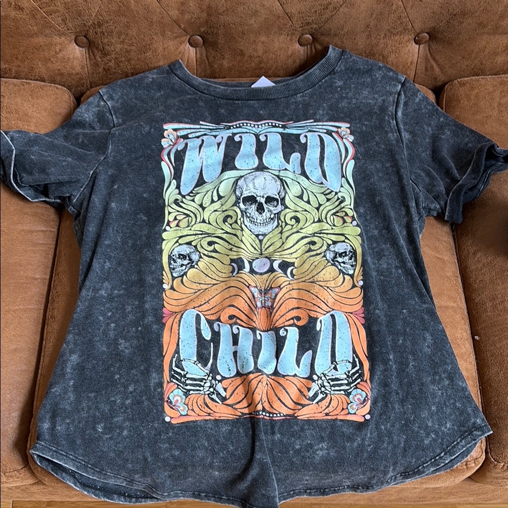 Wild Child Graphic Kids T-Shirt - Black